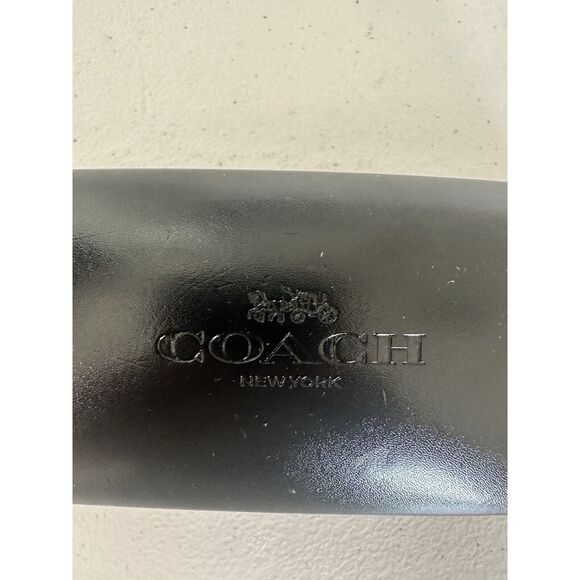Coach New York Black Sunglasses Case Protective Eyewear Storage Accessory - Picture 2 of 9